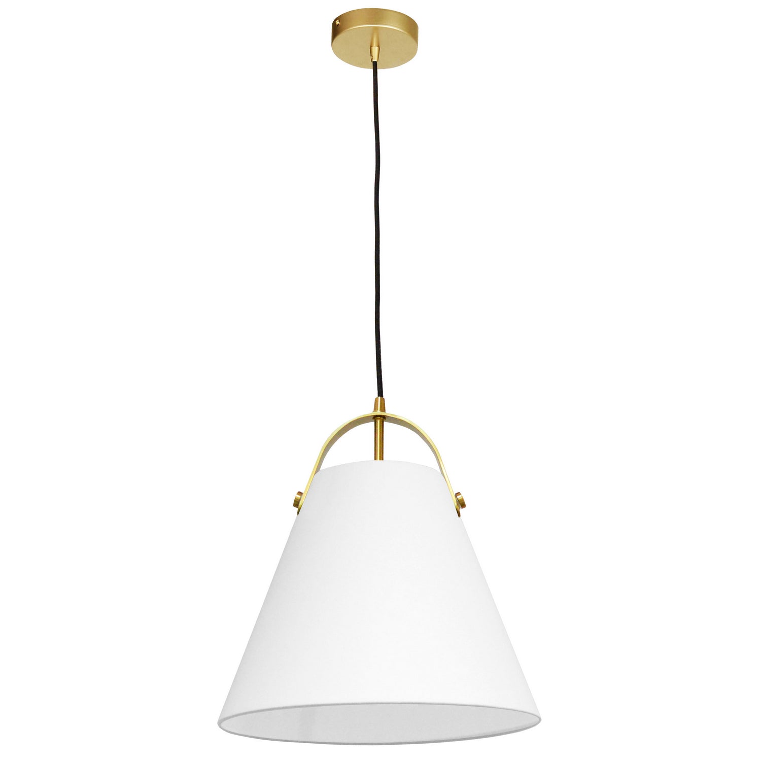 Dainolite Ltd - EMP-111P-790-AGB - One Light Pendant - Emperor - White