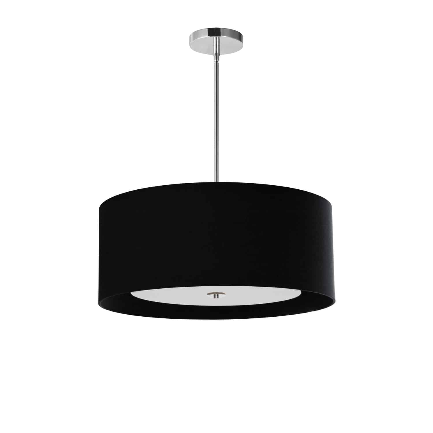 Dainolite Ltd - HEL-224P-PC-BW - Four Light Pendant - Helena - Black