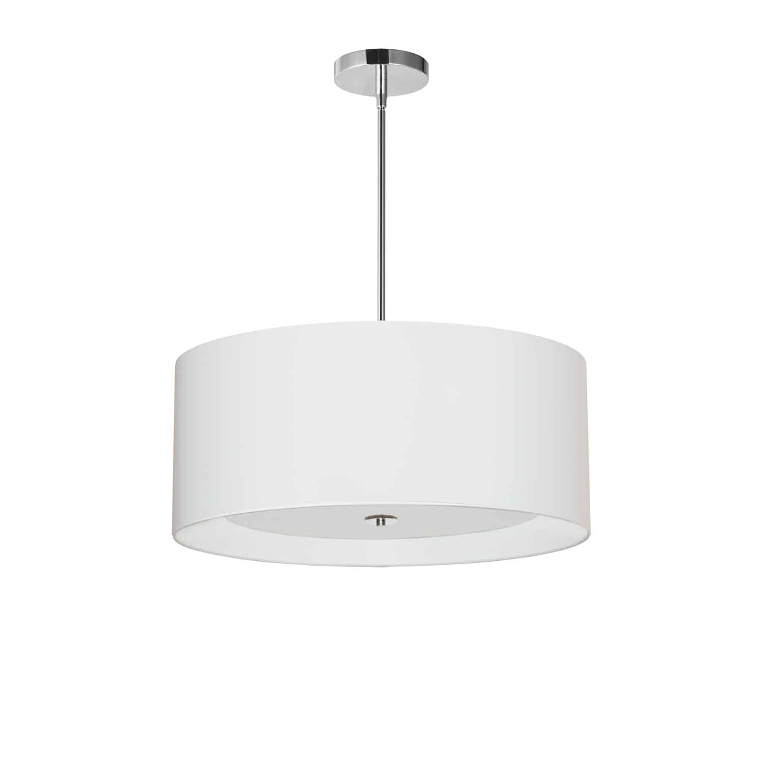 Dainolite Ltd - HEL-224P-PC-WH - Four Light Pendant - Helena - White