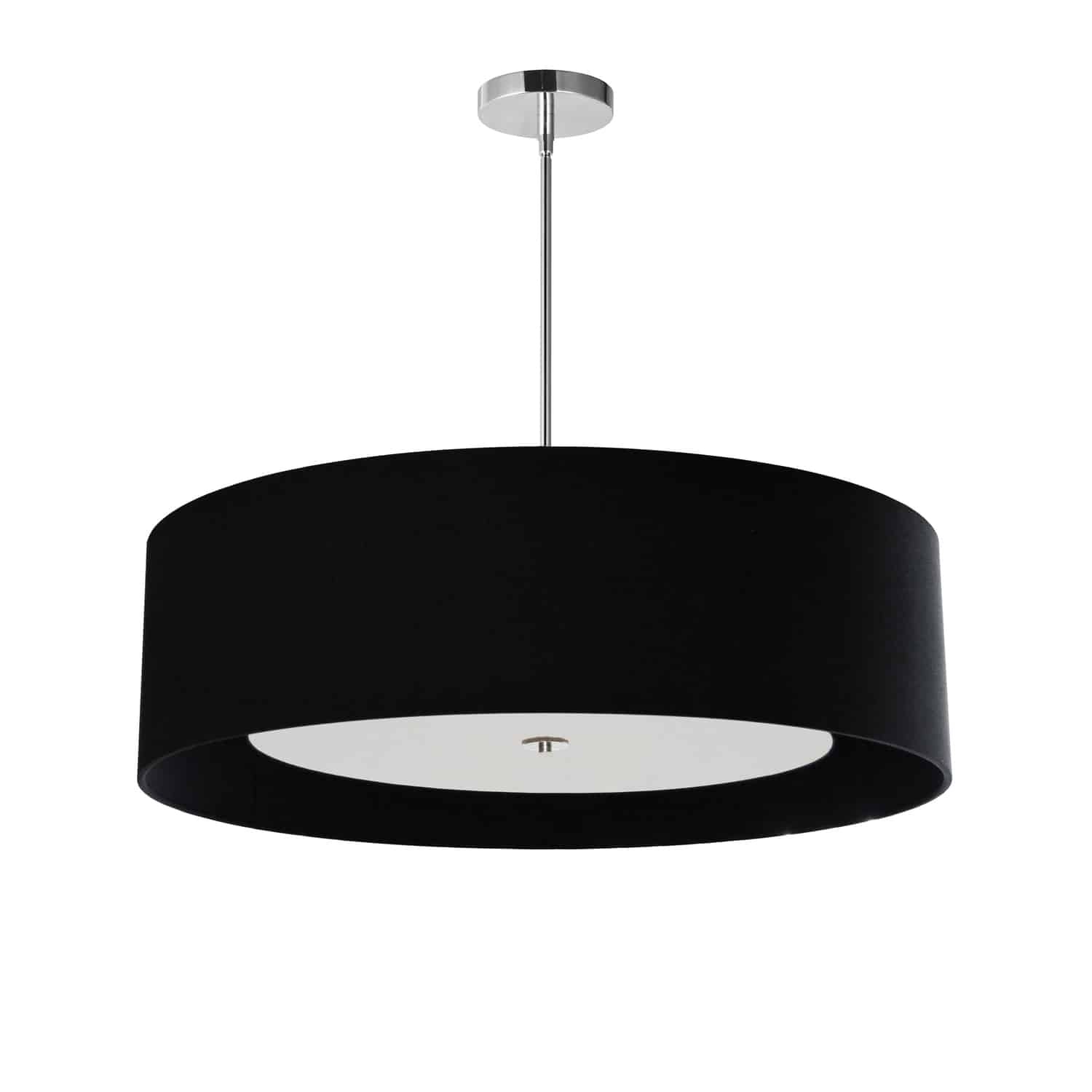 Dainolite Ltd - HEL-304P-PC-BW - Four Light Pendant - Helena - Black