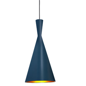 Dainolite Ltd - HKI-81P-BL-GLD - One Light Pendant - Helsinki - Blue