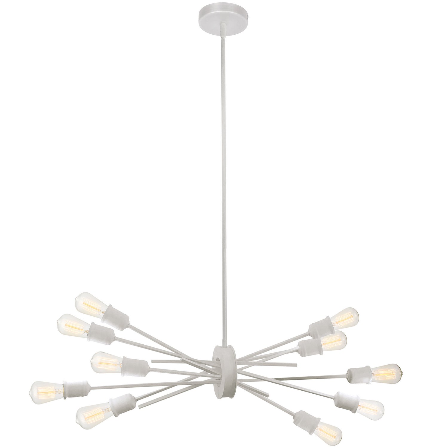 Dainolite Ltd - NEB-3910HP-WH - Ten Light Pendant - Nebraska - White