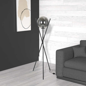 Dainolite Ltd - PAM-601F-MB - One Light Floor Lamp - Pamela - Black