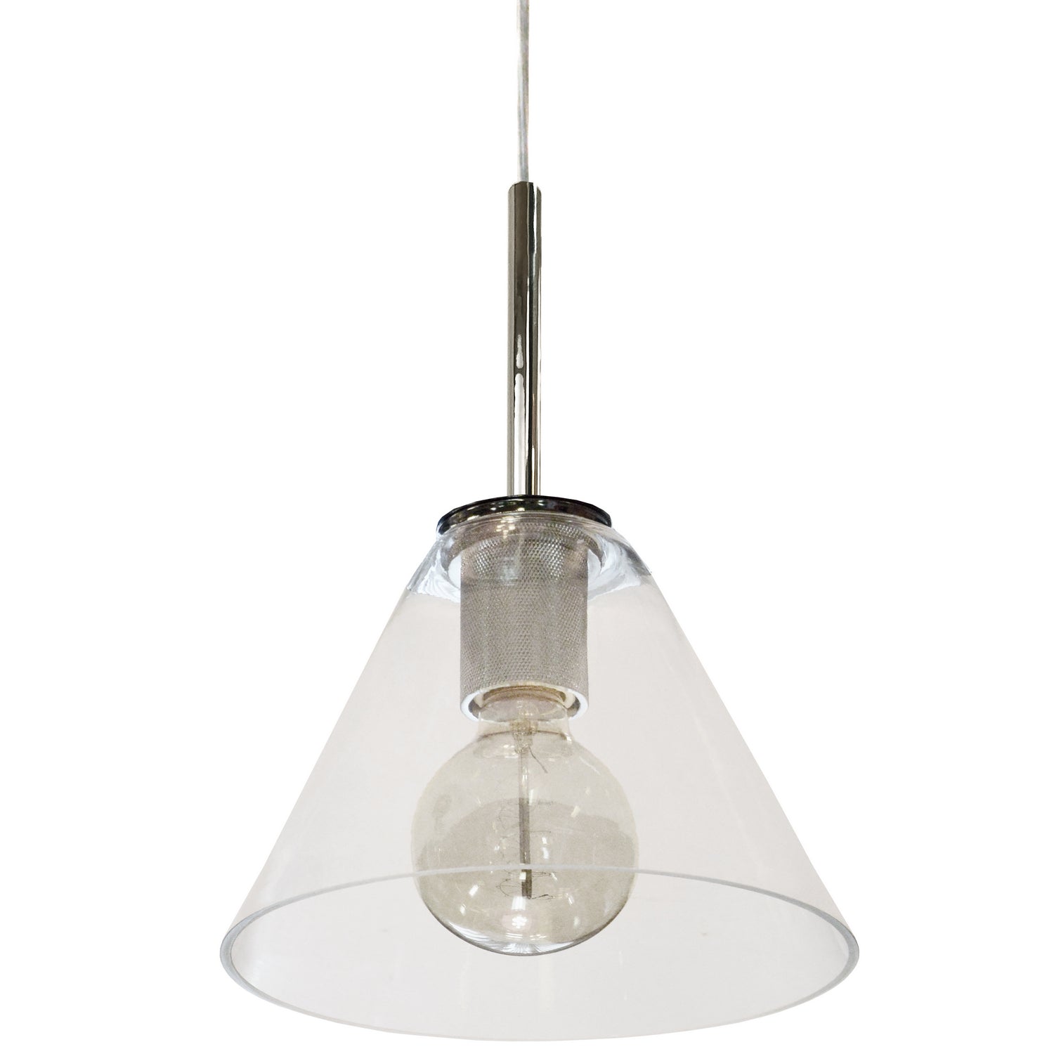 Dainolite Ltd - RSW-91P-PC-CLR - One Light Pendant - Roswell - Polished Chrome