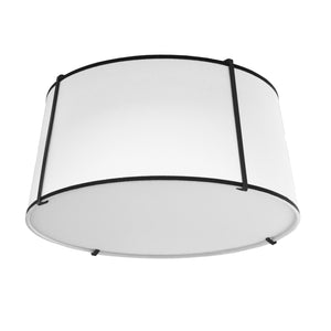 Dainolite Ltd - TRA-3FH-BK-WH - Three Light Flush Mount - Trapezoid - Black