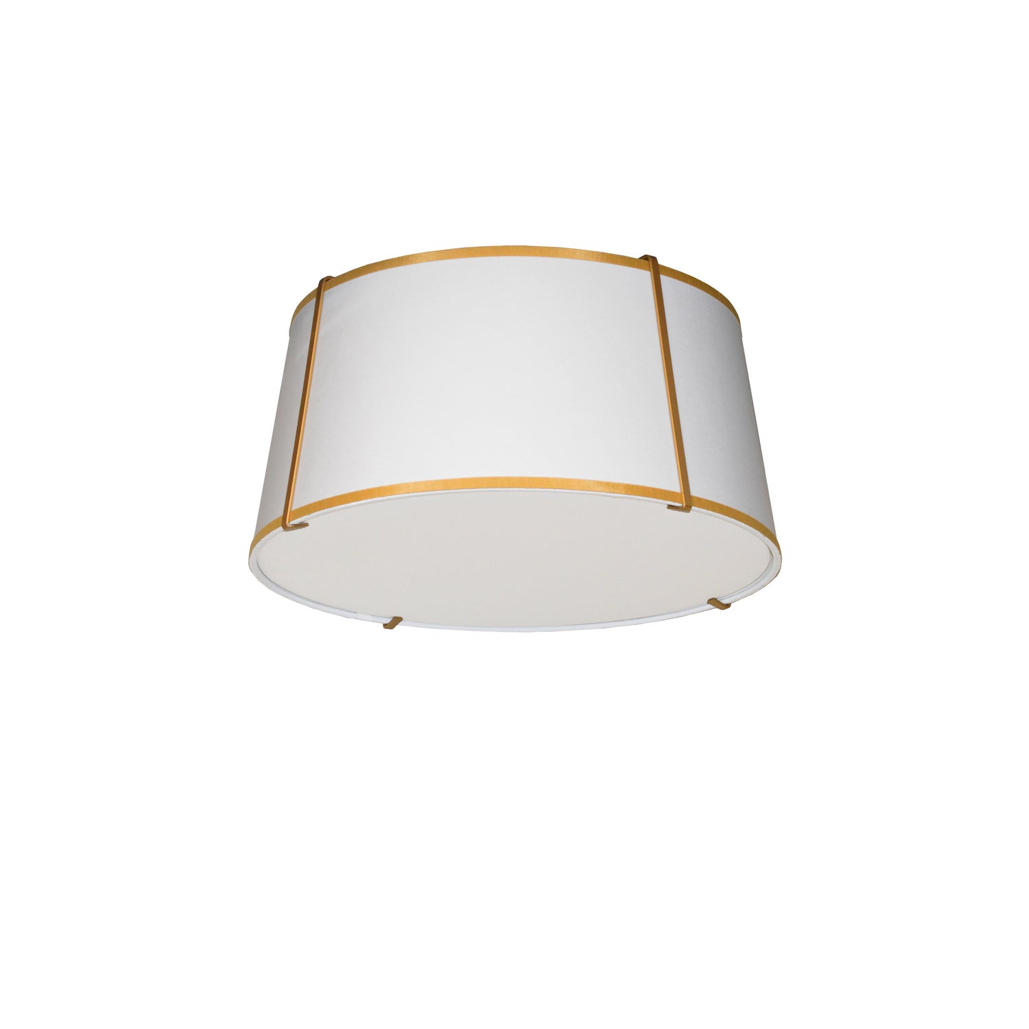 Dainolite Ltd - TRA-3FH-GLD-WH - Three Light Flush Mount - Trapezoid - Gold