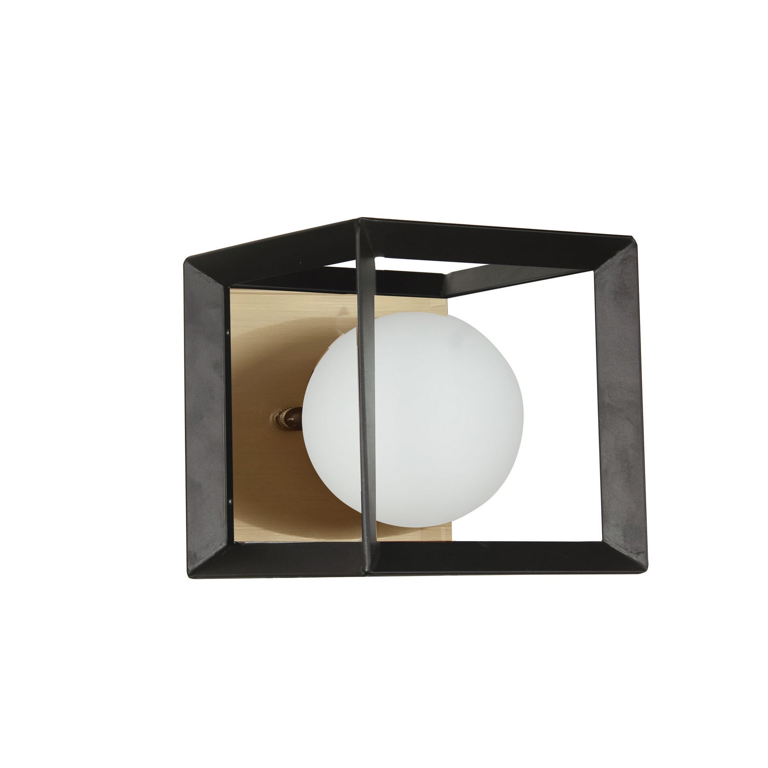 Dainolite Ltd - V166-1W-BK-AGB - One Light Vanity Fixture - Black