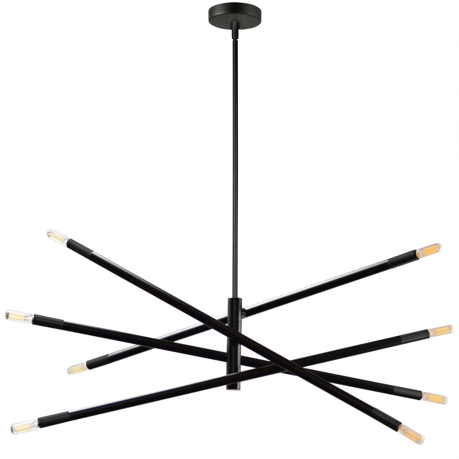 Dainolite Ltd - WAN-408P-MB - Eight Light Pendant - Wand - Black