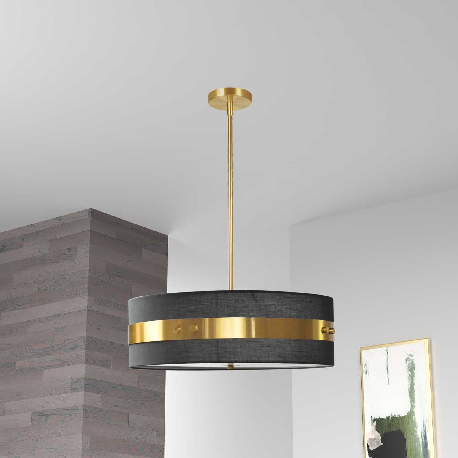 Dainolite Ltd - WIL-224P-AGB-BK - Four Light Pendant - Willshire - Black