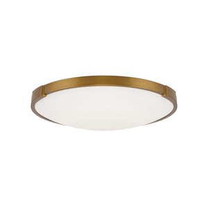 Visual Comfort Modern - 700FMLNC13A-LED930-277 - LED Flush Mount - Lance - Aged Brass