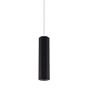 Visual Comfort Modern - 700MOBLKSBS-LED930 - LED Pendant - Blok - Matte Black/Satin Nickel