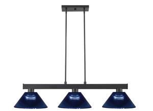 Z-Lite - 152MB-ARDB - Three Light Billiard - Cobalt - Matte Black