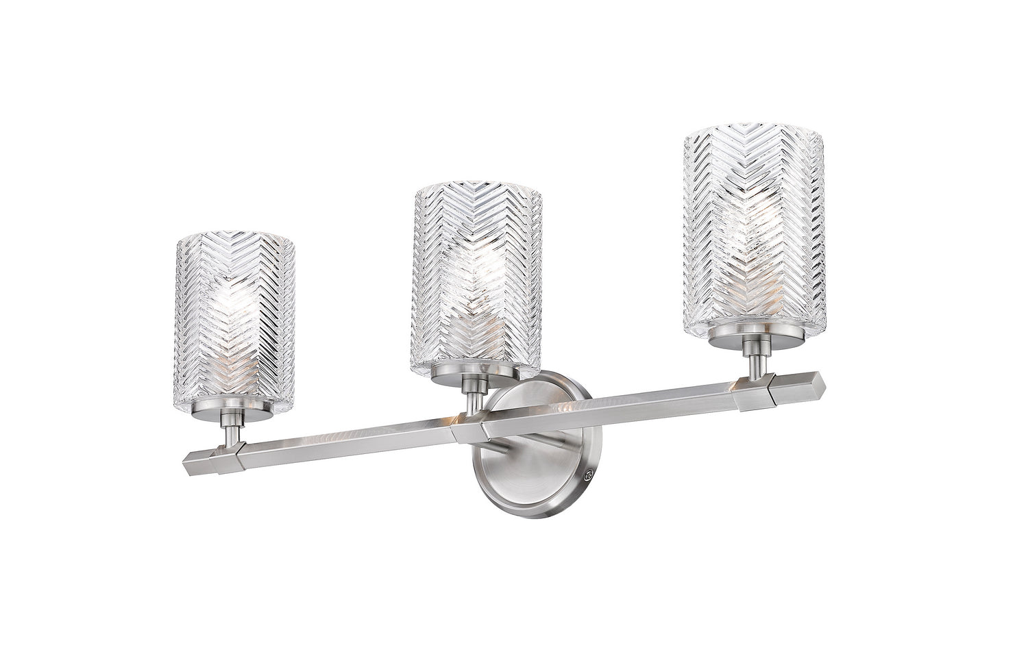 Z-Lite - 1934-3V-BN - Three Light Vanity - Dover Street - Brushed Nickel