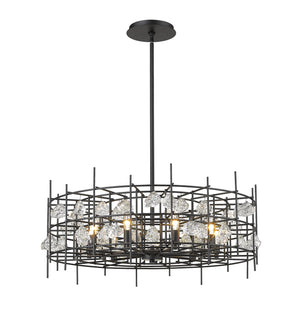 Z-Lite - 4007-32MB - Nine Light Chandelier - Garroway - Matte Black