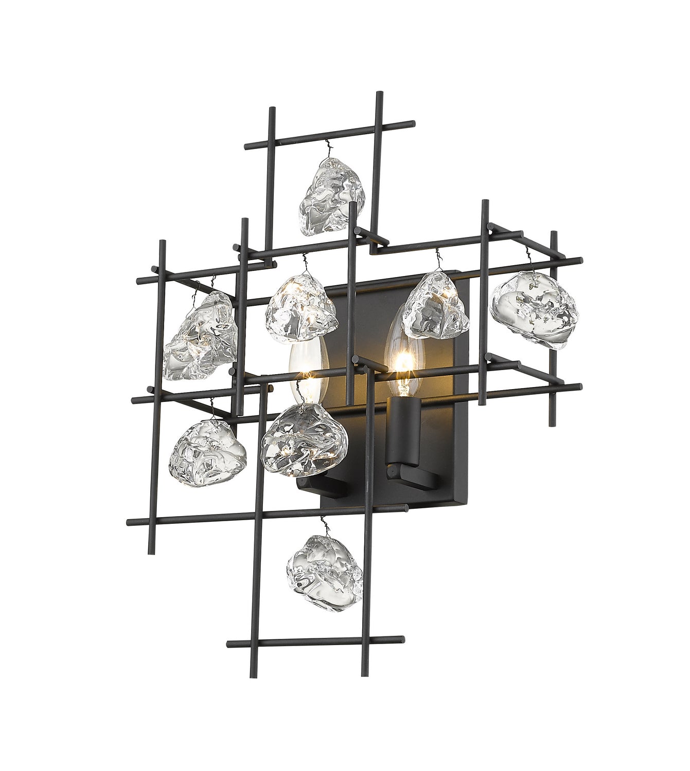 Z-Lite - 4007S-MB - Two Light Wall Sconce - Garroway - Matte Black