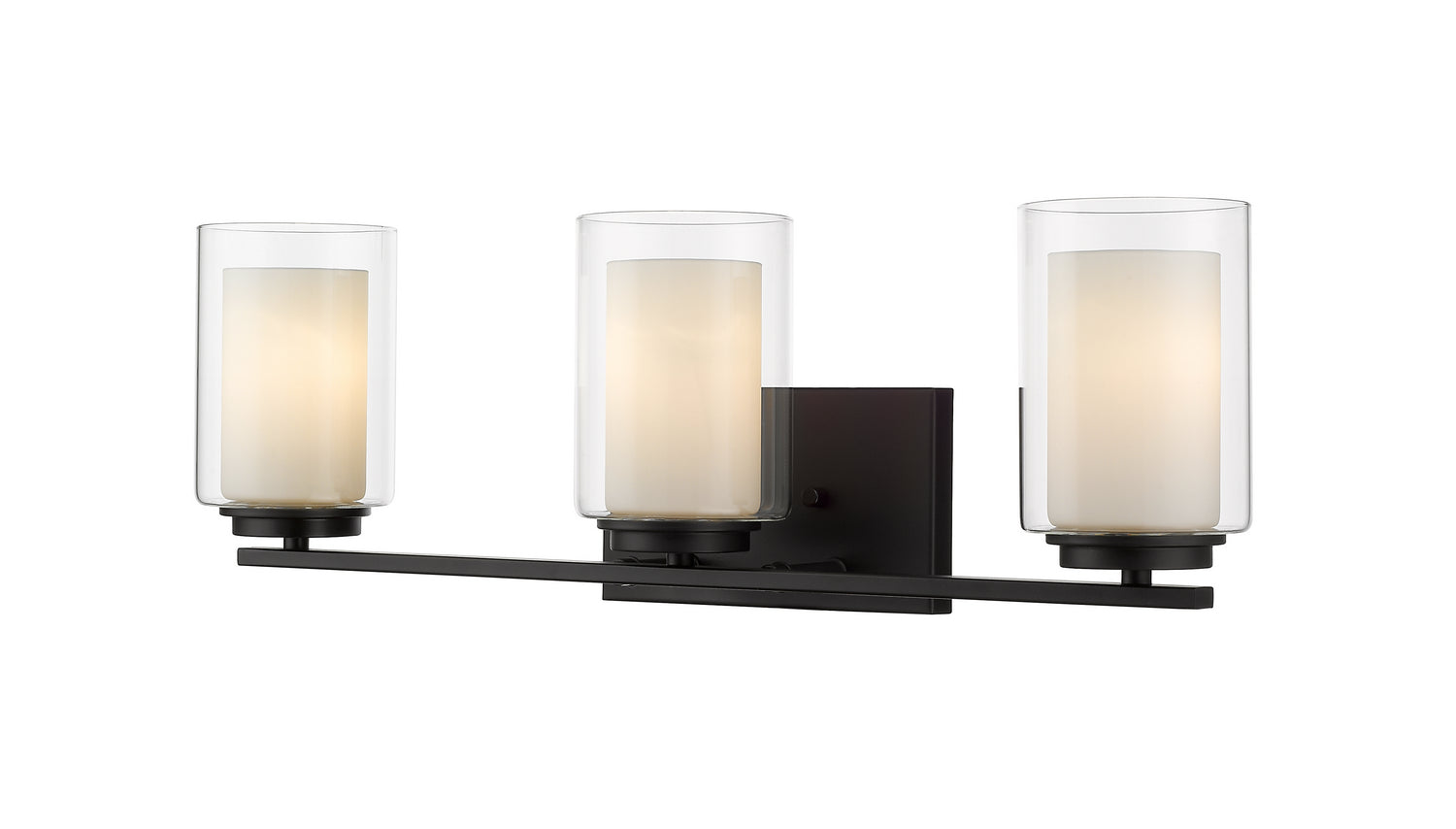 Z-Lite - 426-3V-MB - Three Light Vanity - Willow - Matte Black