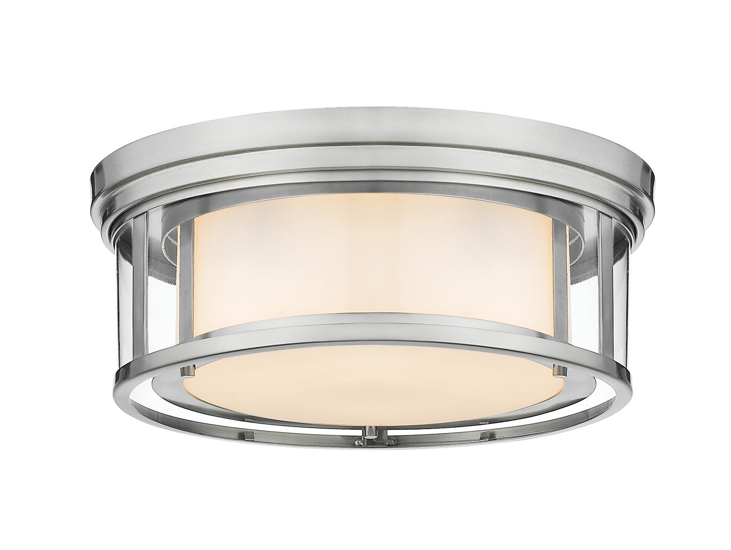 Z-Lite - 426F16-BN - Three Light Flush Mount - Willow - Brushed Nickel