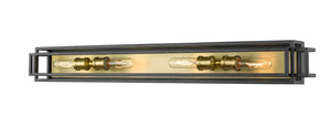 Z-Lite - 454-4V-BRZ-OBR - Four Light Vanity - Titania - Bronze + Olde Brass
