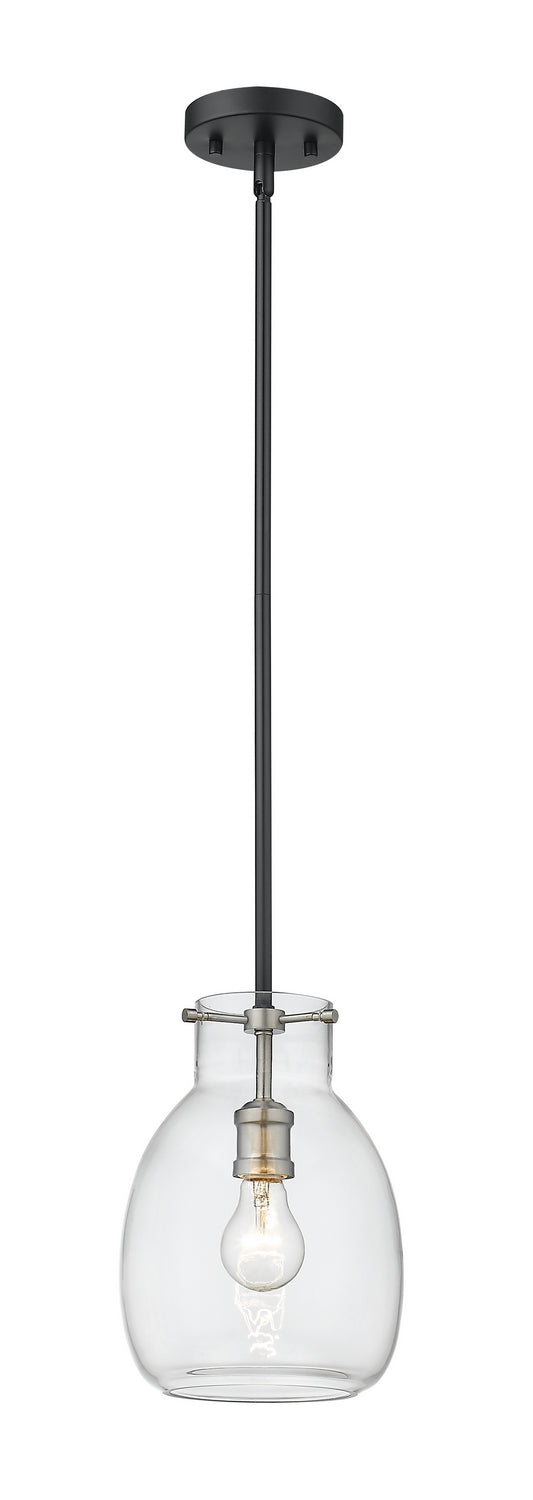 Z-Lite - 476MP-ROD-MB-BN - One Light Pendant - Bella - Matte Black / Brushed Nickel