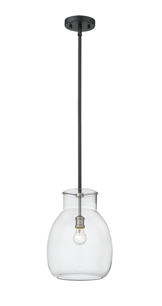 Z-Lite - 476P-ROD-MB-BN - One Light Pendant - Bella - Matte Black + Brushed Nickel