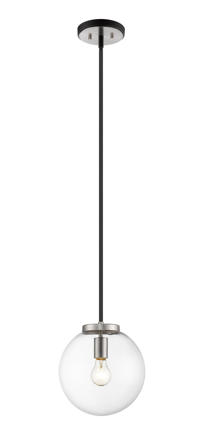 Z-Lite - 477P10-MB-BN - One Light Pendant - Parsons - Matte Black / Brushed Nickel