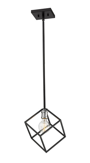 Z-Lite - 478P11-MB-BN - One Light Pendant - Vertical - Matte Black / Brushed Nickel