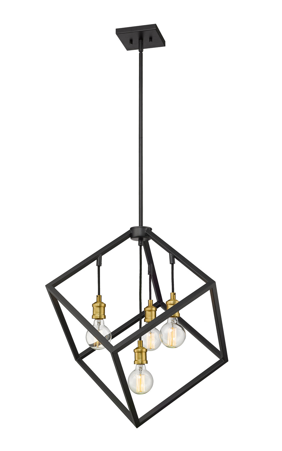 Z-Lite - 478P24-BRZ-OBR - Four Light Chandelier - Vertical - Bronze / Olde Brass