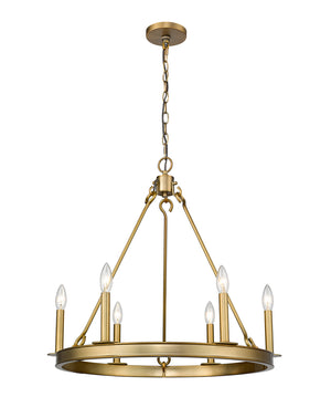 Z-Lite - 482R-6OBR - Six Light Chandelier - Barclay - Olde Brass