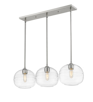 Z-Lite - 486P10-3L-BN - Three Light Linear Chandelier - Harmony - Brushed Nickel