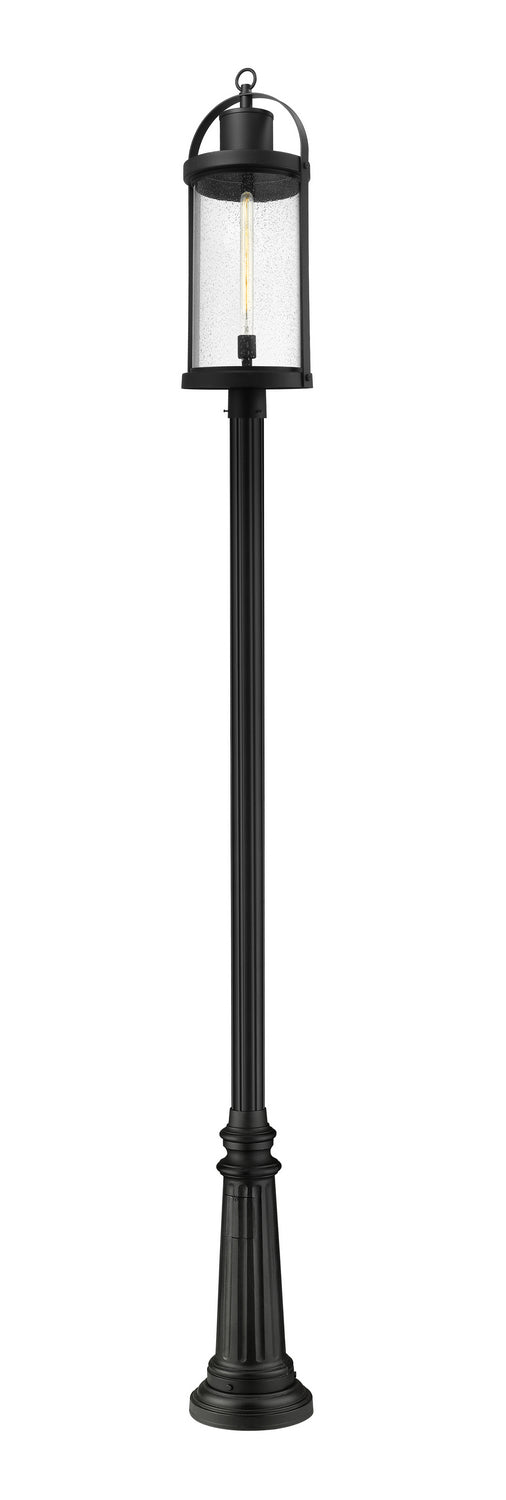 Z-Lite - 569PHXL-511P-BK - One Light Outdoor Post Mounted Fixture - Roundhouse - Black