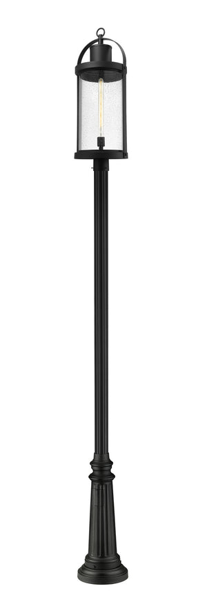 Z-Lite - 569PHXL-511P-BK - One Light Outdoor Post Mounted Fixture - Roundhouse - Black