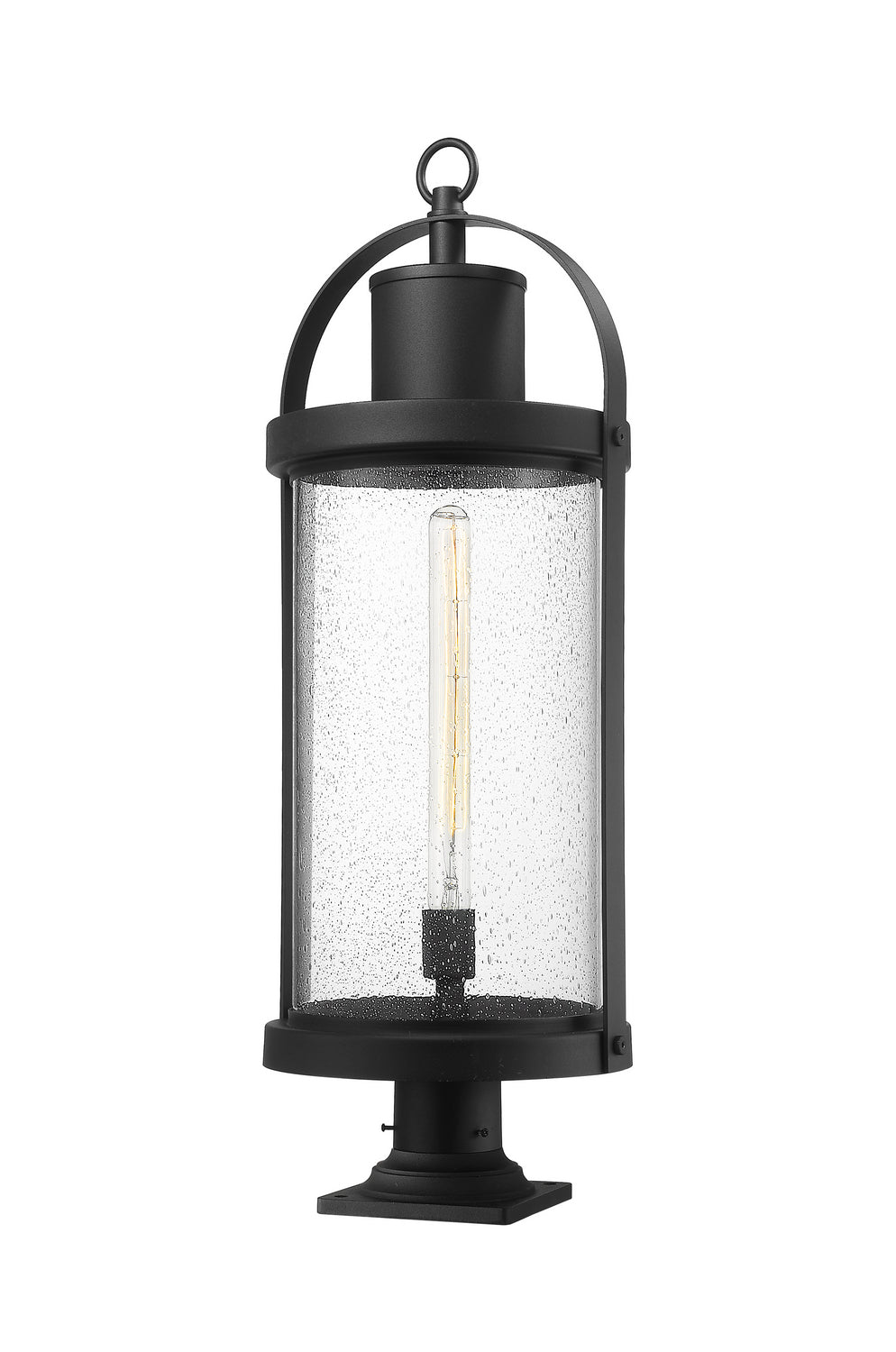 Z-Lite - 569PHXL-533PM-BK - One Light Outdoor Pier Mounted Fixture - Roundhouse - Black