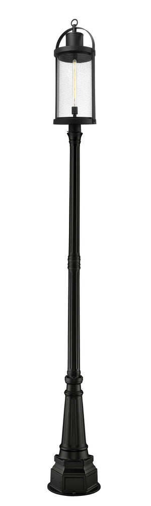 Z-Lite - 569PHXL-564P-BK - One Light Outdoor Post Mounted Fixture - Roundhouse - Black