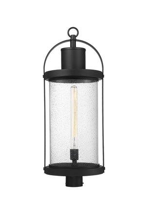 Z-Lite - 569PHXL-BK - One Light Outdoor Post Mount - Roundhouse - Black