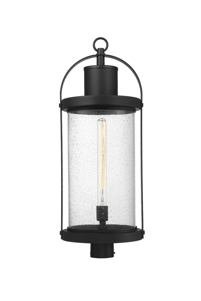 Z-Lite - 569PHXL-BK - One Light Outdoor Post Mount Fixture - Roundhouse - Black