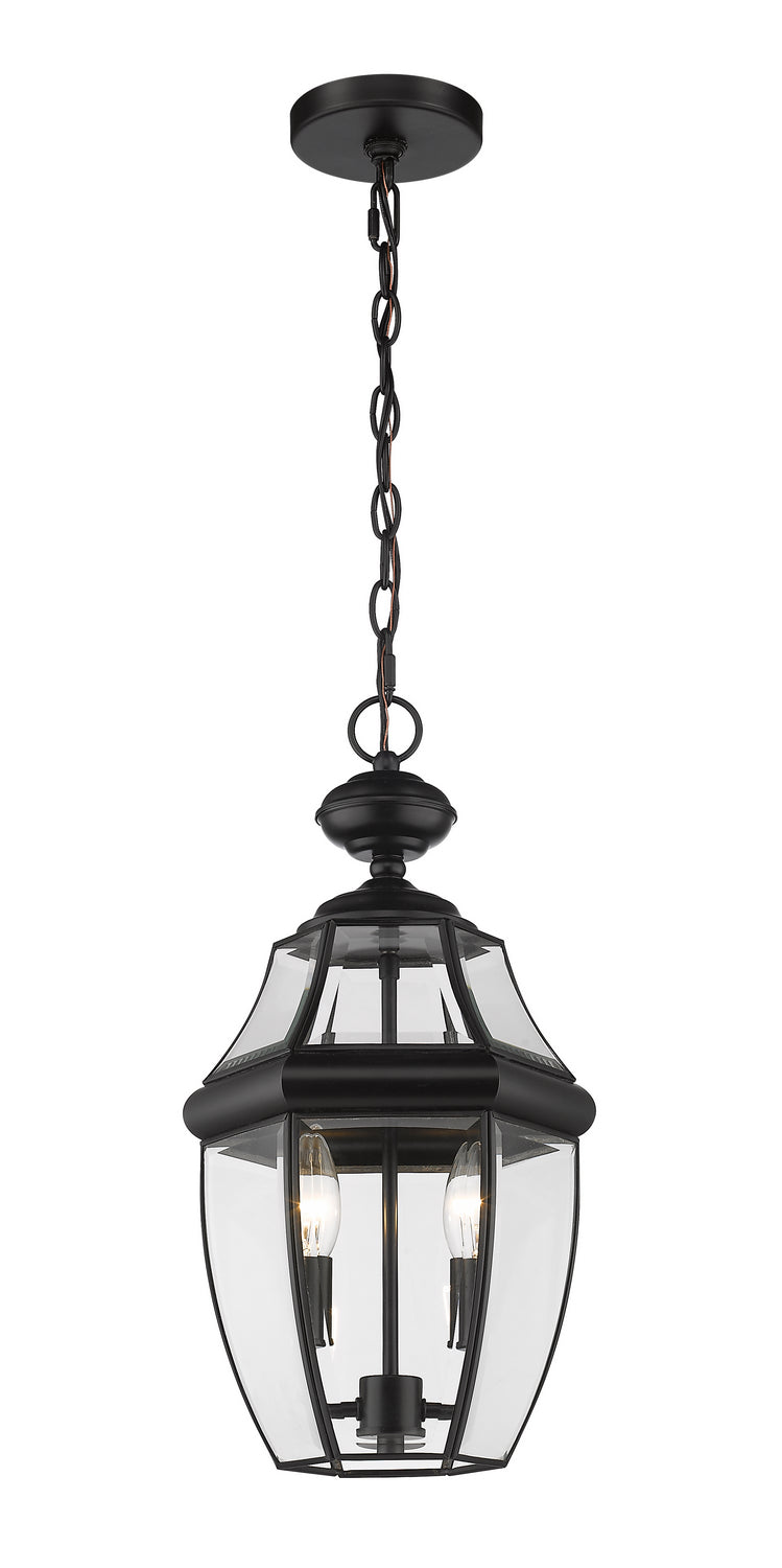 Z-Lite - 580CHM-BK - Two Light Outdoor Chain Mount Ceiling Fixture - Westover - Black