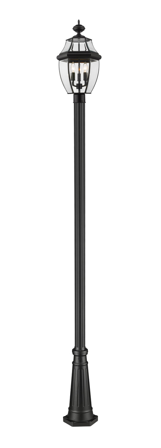 Z-Lite - 580PHB-519P-BK - Three Light Outdoor Post Mounted Fixture - Westover - Black