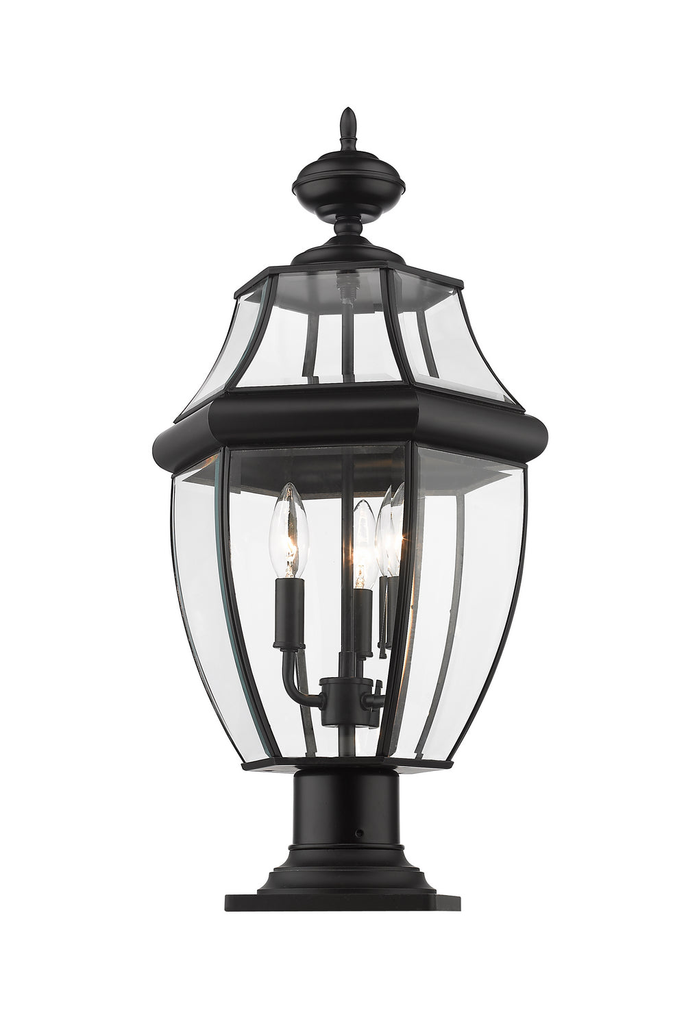Z-Lite - 580PHB-533PM-BK - Three Light Outdoor Pier Mounted Fixture - Westover - Black