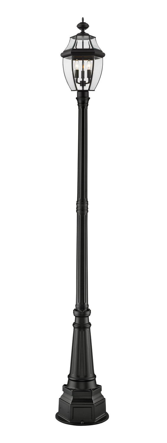 Z-Lite - 580PHB-564P-BK - Three Light Outdoor Post Mounted Fixture - Westover - Black