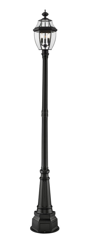 Z-Lite - 580PHB-564P-BK - Three Light Outdoor Post Mounted Fixture - Westover - Black