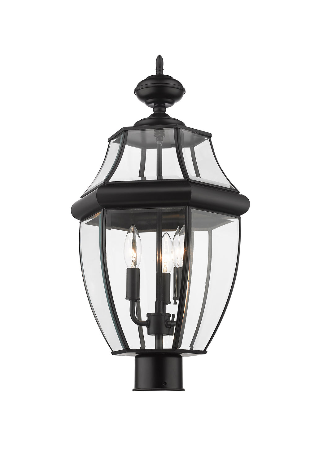 Z-Lite - 580PHB-BK - Three Light Outdoor Post Mount Fixture - Westover - Black