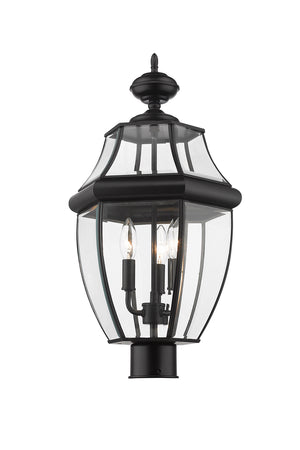 Z-Lite - 580PHB-BK - Three Light Outdoor Post Mount Fixture - Westover - Black