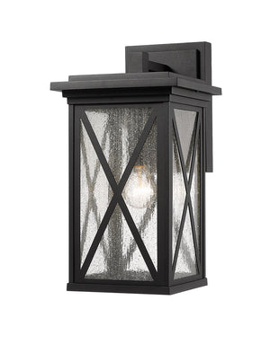 Z-Lite - 583B-BK - One Light Outdoor Wall Light - Brookside - Black