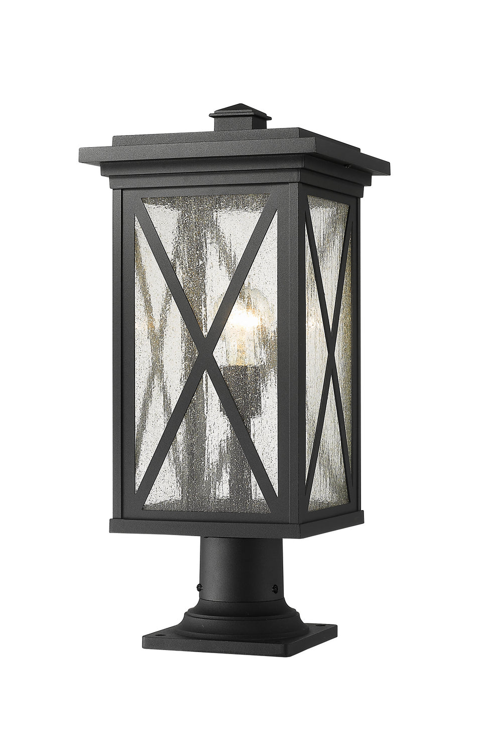 Z-Lite - 583PHBR-533PM-BK - One Light Outdoor Pier Mount - Brookside - Black