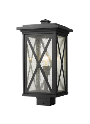 Z-Lite - 583PHBS-BK - One Light Outdoor Post Mount Fixture - Brookside - Black