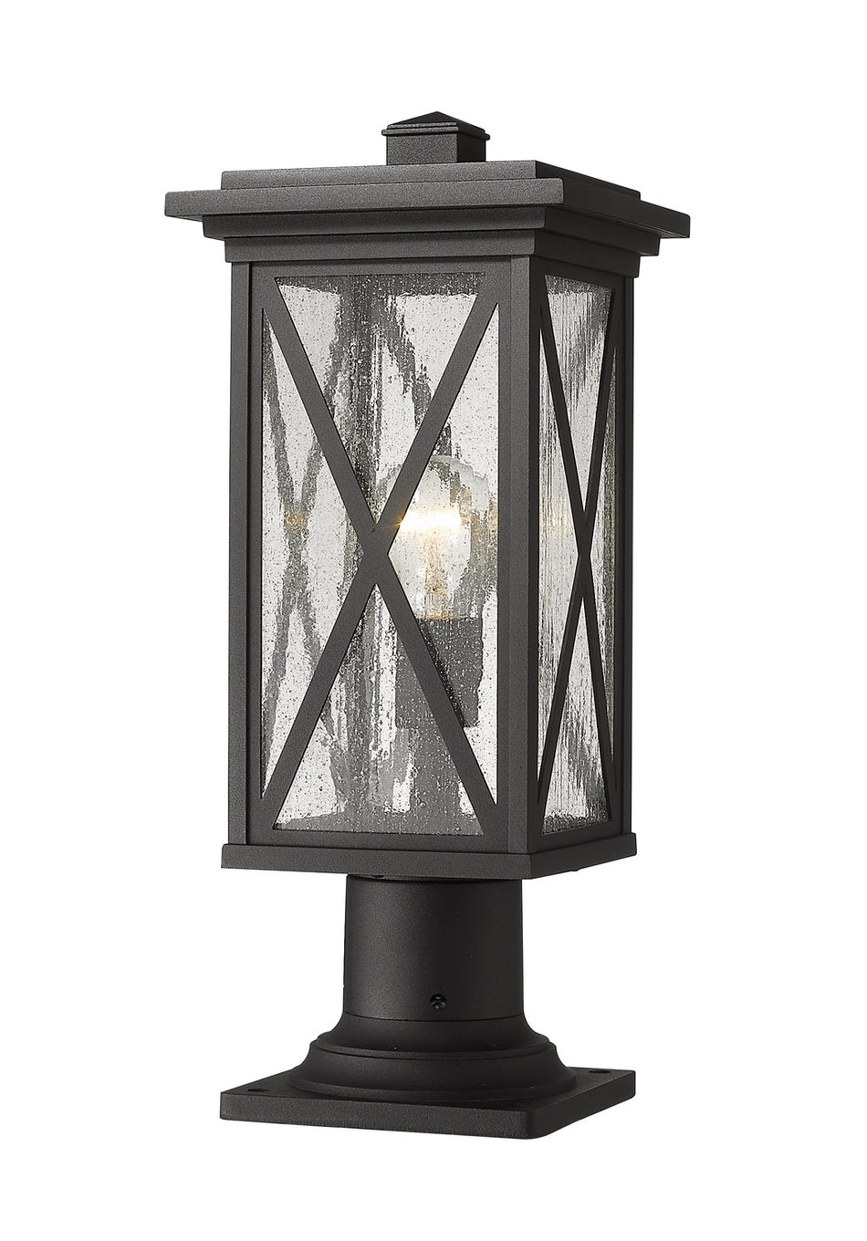 Z-Lite - 583PHMR-533PM-BK - One Light Outdoor Pier Mounted Fixture - Brookside - Black