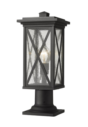 Z-Lite - 583PHMR-533PM-BK - One Light Outdoor Pier Mounted Fixture - Brookside - Black