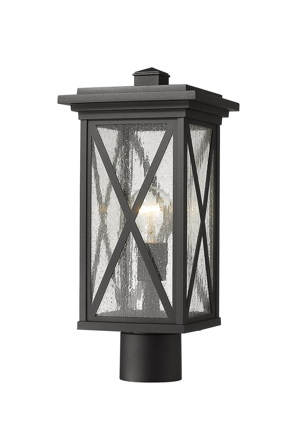 Z-Lite - 583PHMR-BK - One Light Outdoor Post Mount - Brookside - Black