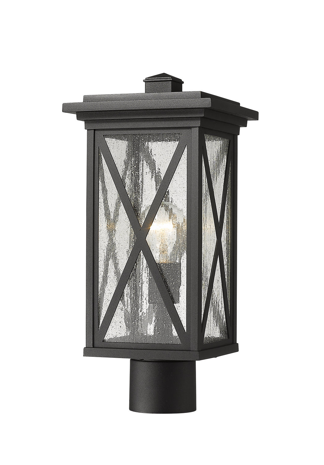 Z-Lite - 583PHMR-BK - One Light Outdoor Post Mount Fixture - Brookside - Black