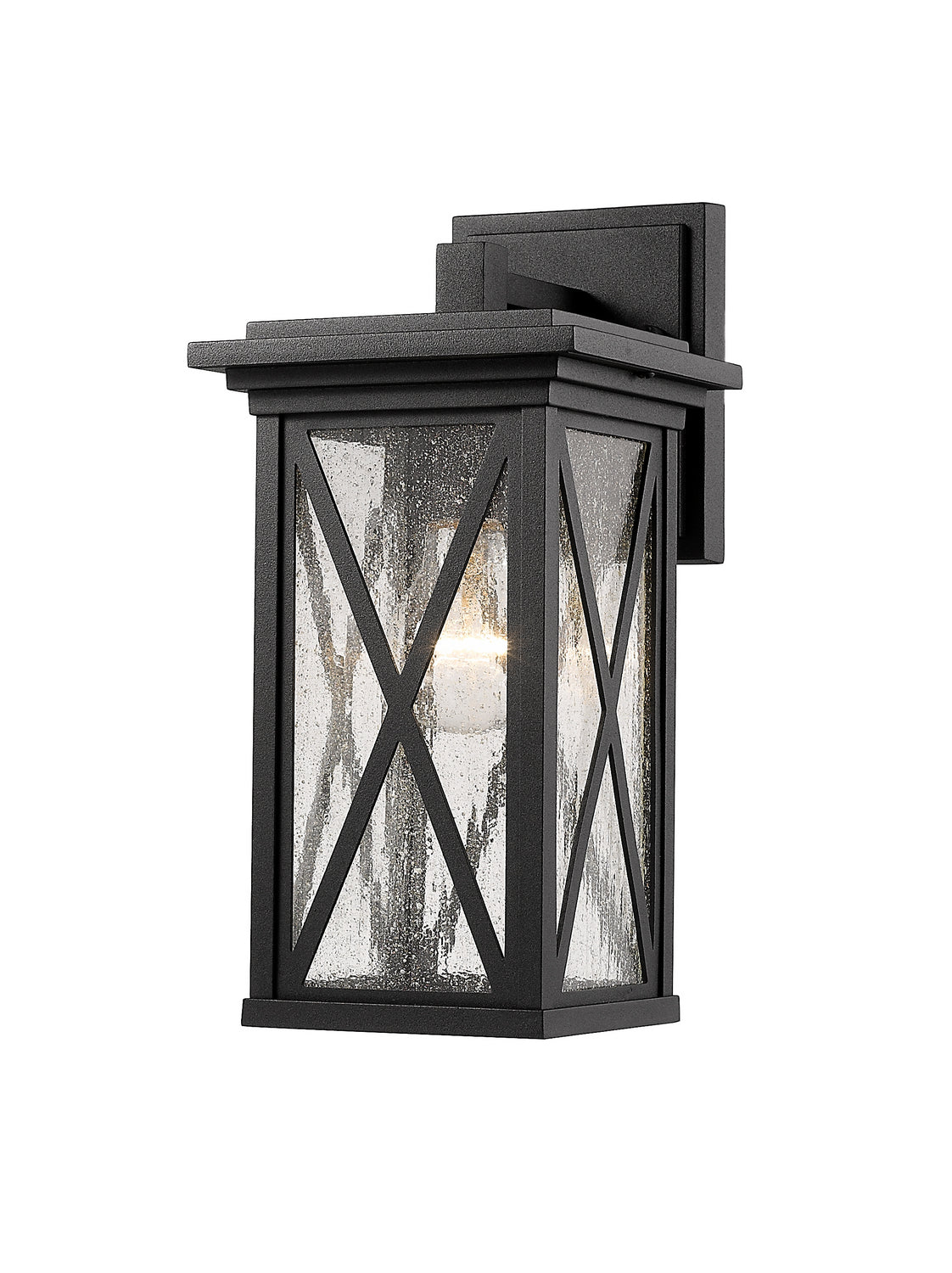 Z-Lite - 583S-BK - One Light Outdoor Wall Light - Brookside - Black
